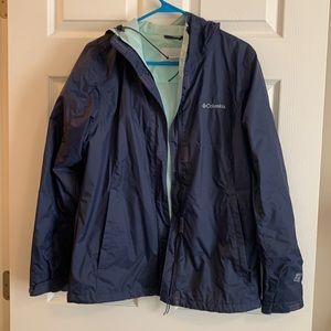 Columbia Purple/Blue Rain Jacket